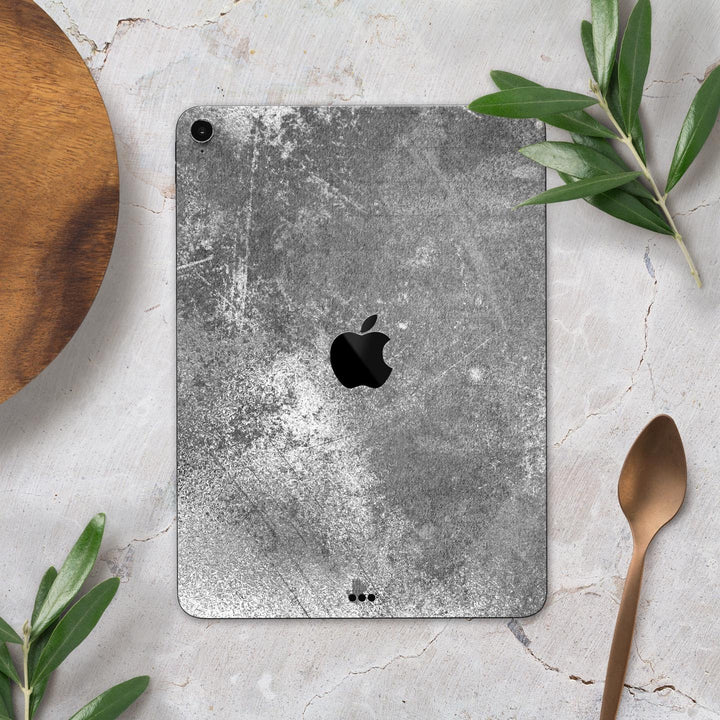 Distressed Silver Texture v2 - Full Body Skin Decal for the Apple iPad