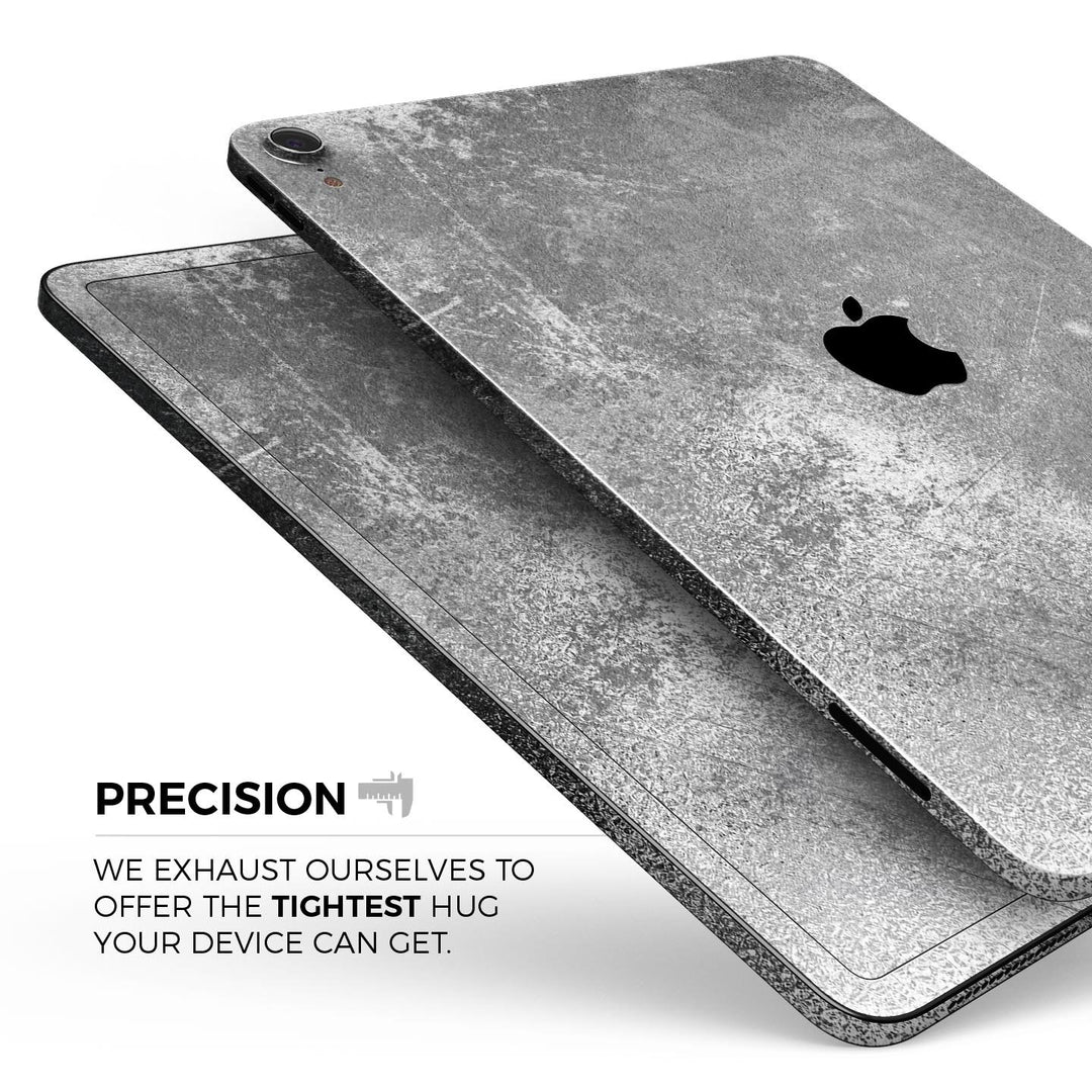 Distressed Silver Texture v2 - Full Body Skin Decal for the Apple iPad