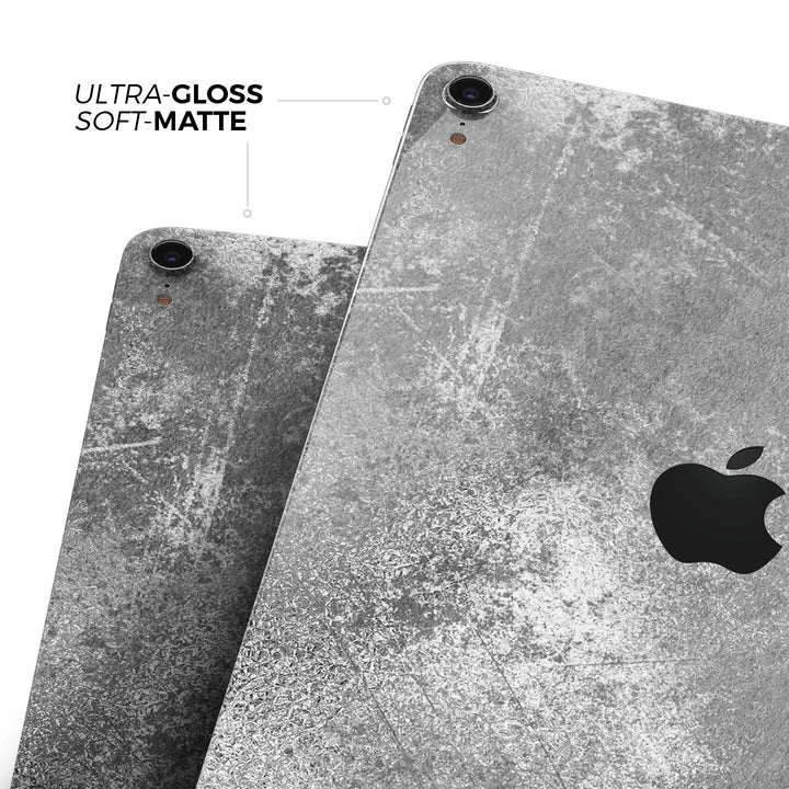 Distressed Silver Texture v2 - Full Body Skin Decal for the Apple iPad