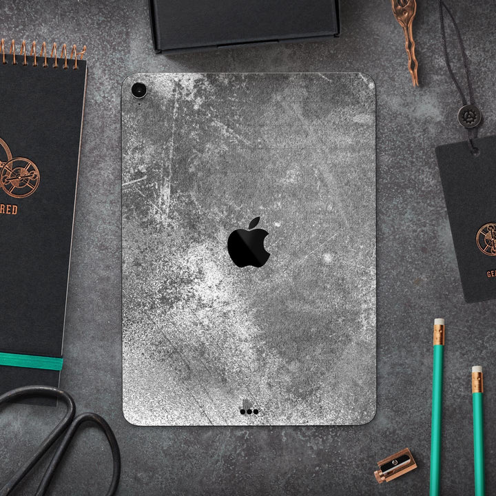Distressed Silver Texture v2 - Full Body Skin Decal for the Apple iPad