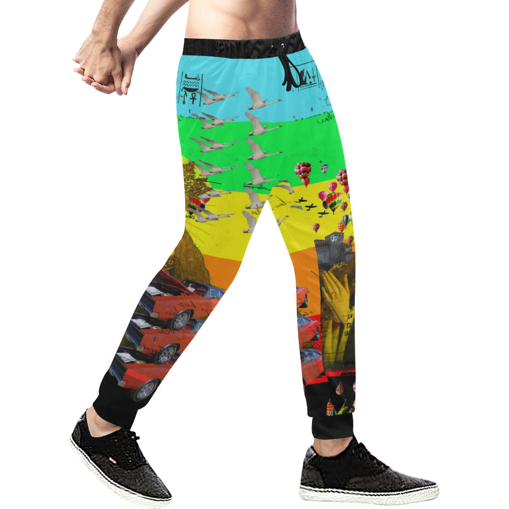 PRAYER Men's All Over Print Sweatpants
