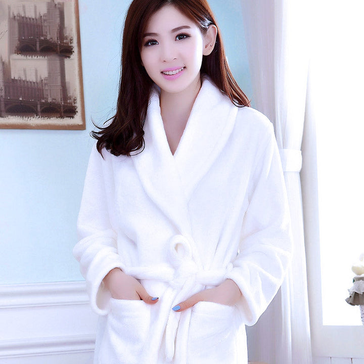 Hotel Bathrobe Women Bathing Robe Fleece Christmas Gifts