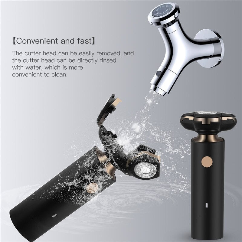 2 In 1 Electric Shaver Men's Beard Nose Ear Trimmer Portable Haircut