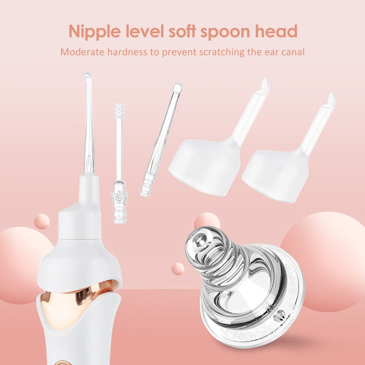 Electric Cordless Ear Pick Safe Vibration Painless Ear Cleaner Remover