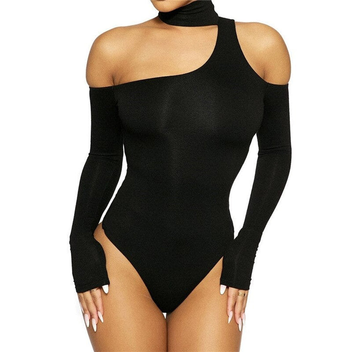 Hollow Out Bodysuit Sexy Long Sleeve Body Tops