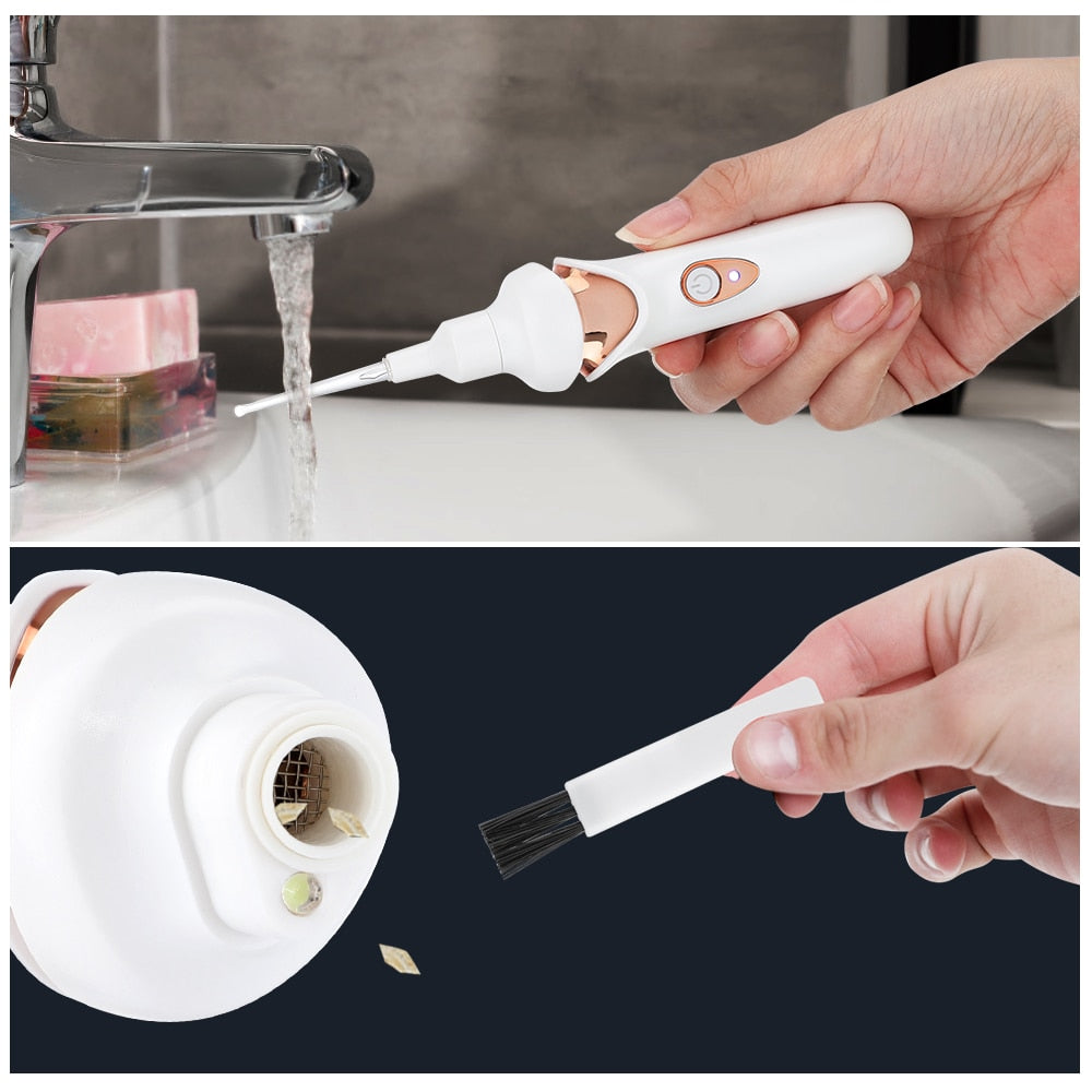 Electric Cordless Ear Pick Safe Vibration Painless Ear Cleaner Remover