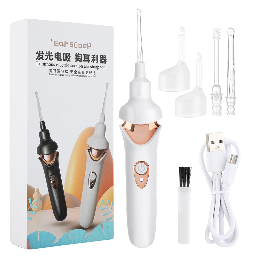 Electric Cordless Ear Pick Safe Vibration Painless Ear Cleaner Remover
