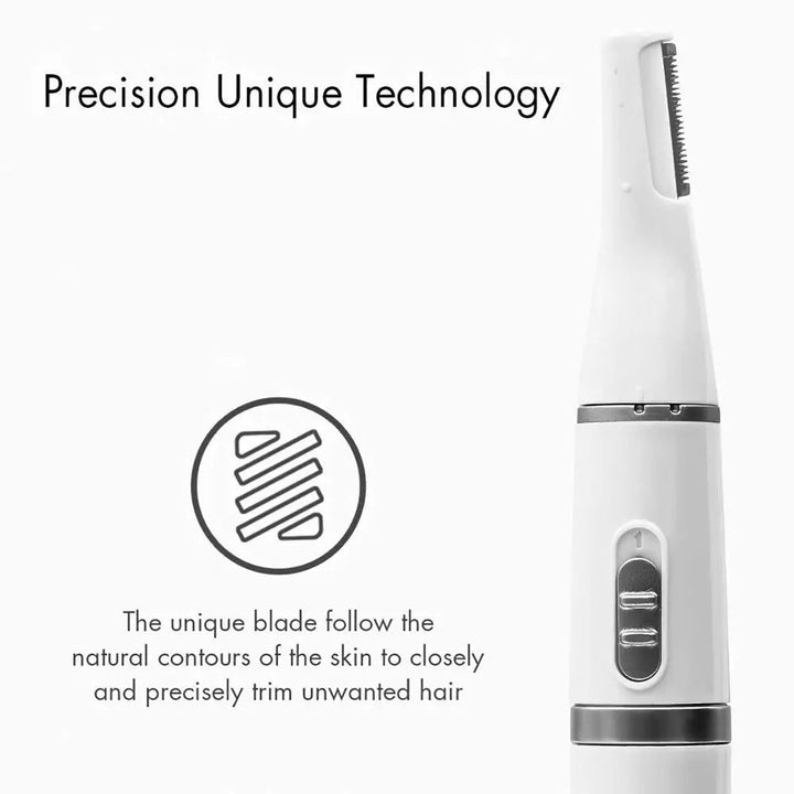 2-in-1 Facial Hair Trimmer Nose Ear Hair Shaver Trimmer Eyebrow