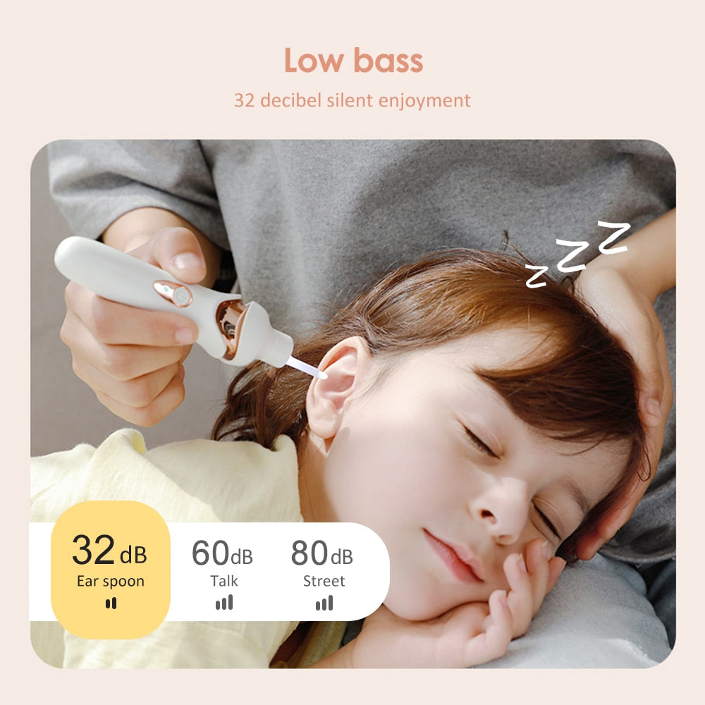Electric Cordless Ear Pick Safe Vibration Painless Ear Cleaner Remover
