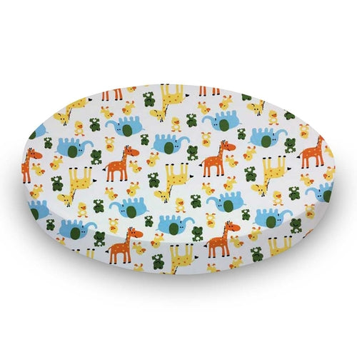 SheetWorld Fitted Oval Crib Sheet Fits Stokke Sleepi - 100% Cotton