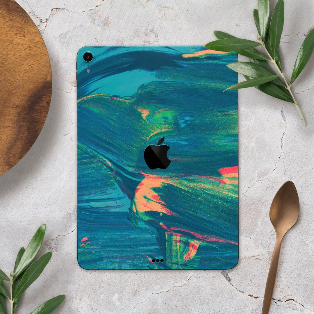 Liquid Abstract Paint Remix V89 - Full Body Skin Decal for the Apple