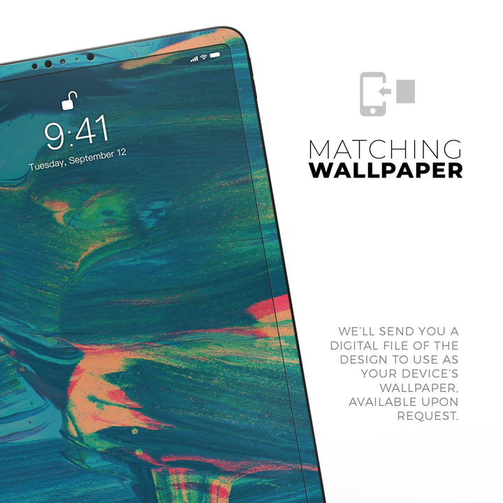 Liquid Abstract Paint Remix V89 - Full Body Skin Decal for the Apple