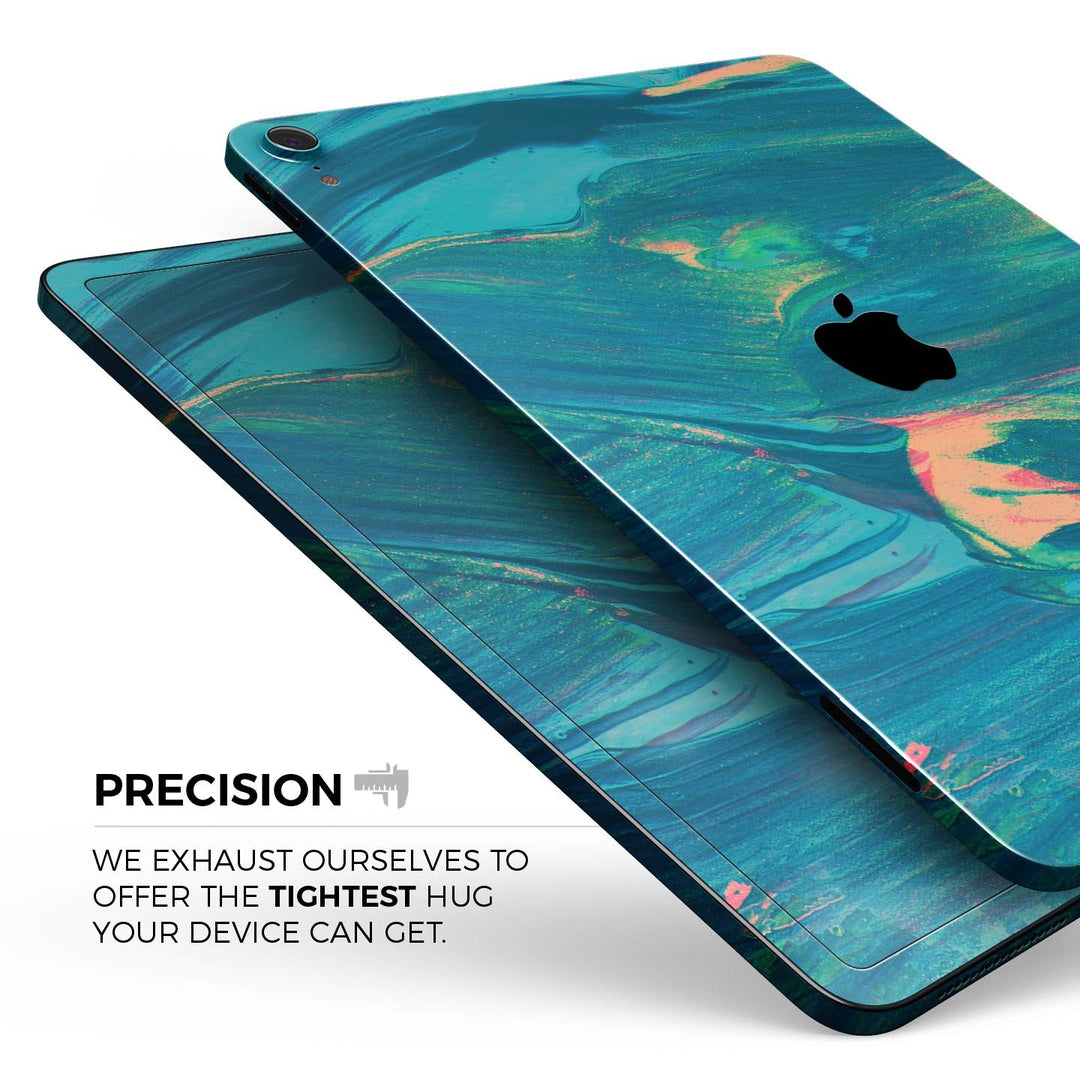 Liquid Abstract Paint Remix V89 - Full Body Skin Decal for the Apple