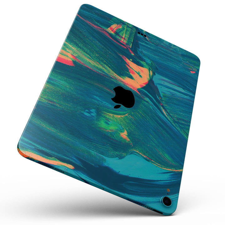Liquid Abstract Paint Remix V89 - Full Body Skin Decal for the Apple