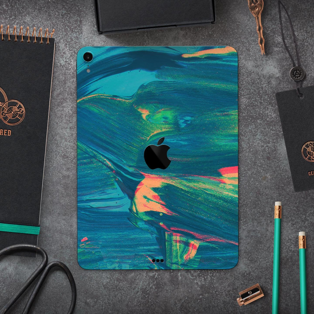Liquid Abstract Paint Remix V89 - Full Body Skin Decal for the Apple