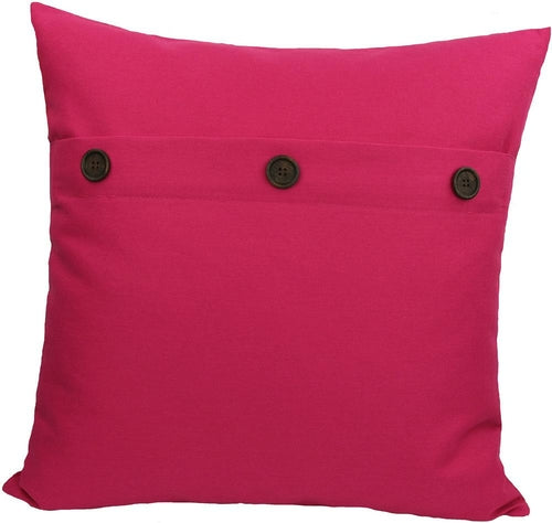 ML13004 Solid Color with Buttons Pillow, 20"x20"