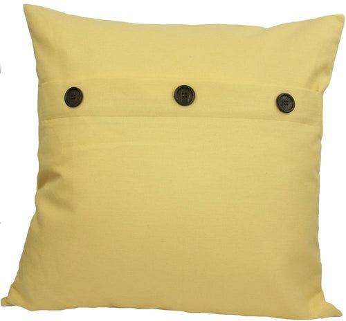 ML13004 Solid Color with Buttons Pillow, 20"x20"