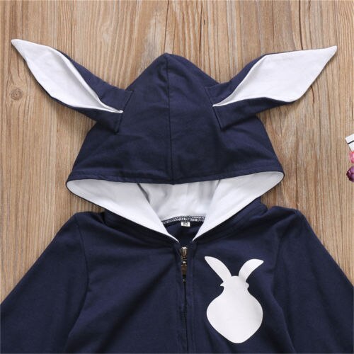 Newborn Baby Boys Girls 3D Ear Romper Long Sleeve