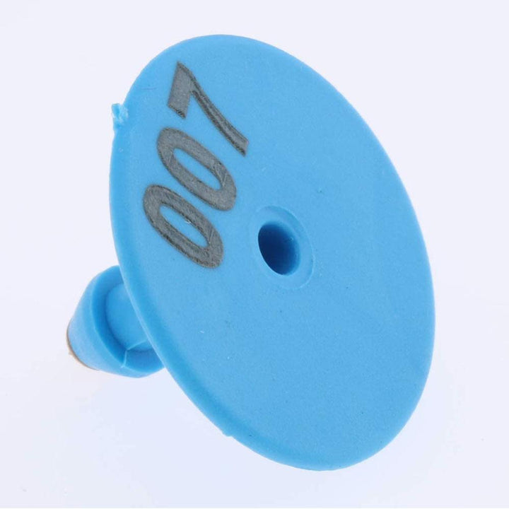 1-100 Cattle Number Ear Tags Set - Round Blue Pig Sheep Goat Livestock