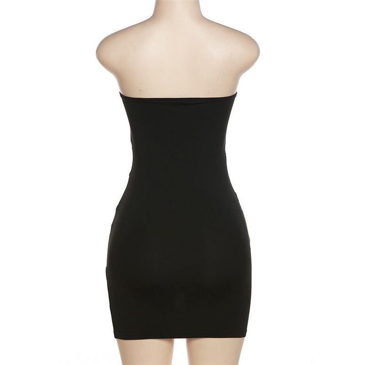 Strapless Sexy Perspective Slim Fit Bodycon Dress