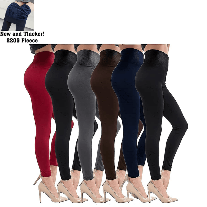 Hot! Women’s Extra Fleece Leggings High Waist Soft Stretchy Warm