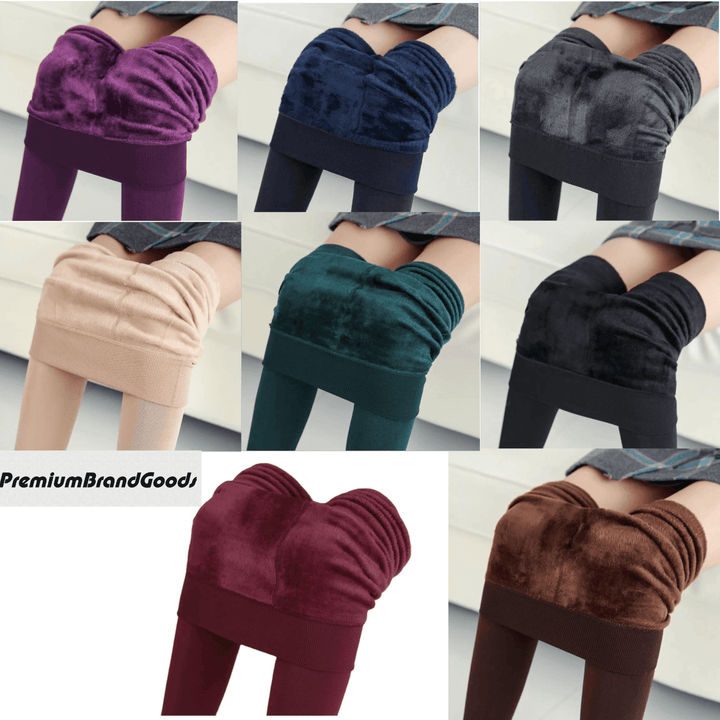 Hot! Women’s Extra Fleece Leggings High Waist Soft Stretchy Warm