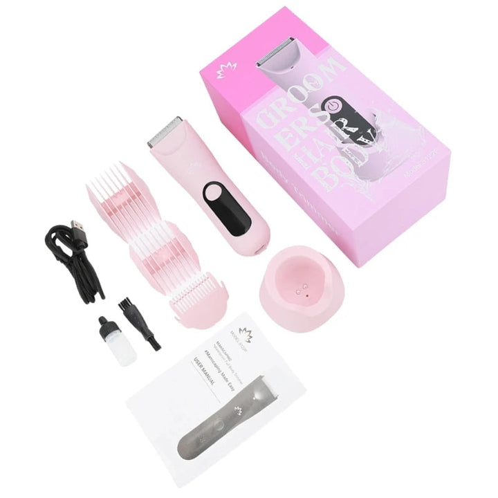 Electric Body Hair Trimmer for Men and Women Wet Dry Use with Ceramic