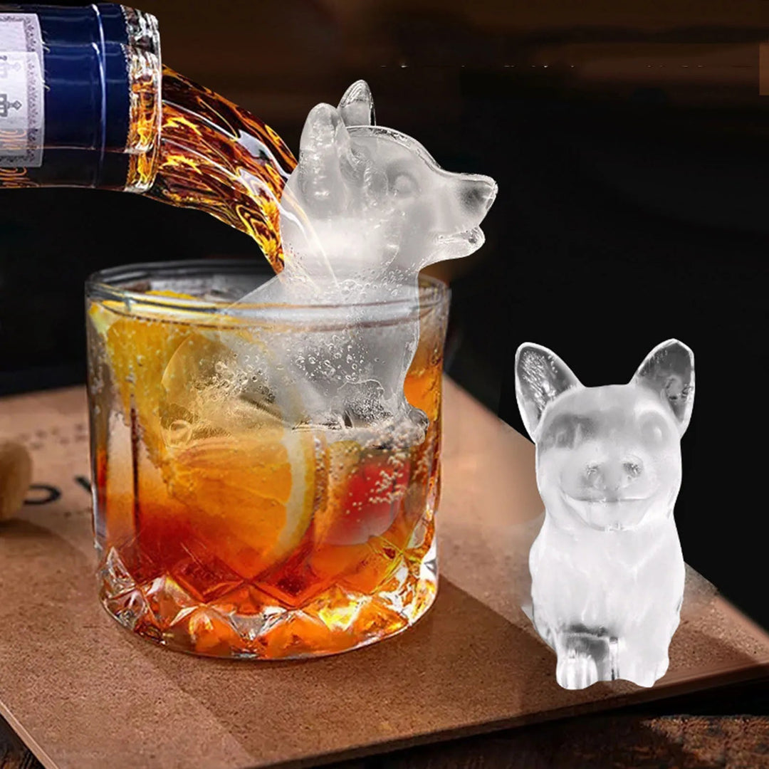 Silicond Ice Cube Whiskey Ice Ice Large Ice Cube Corgi Pet Dog