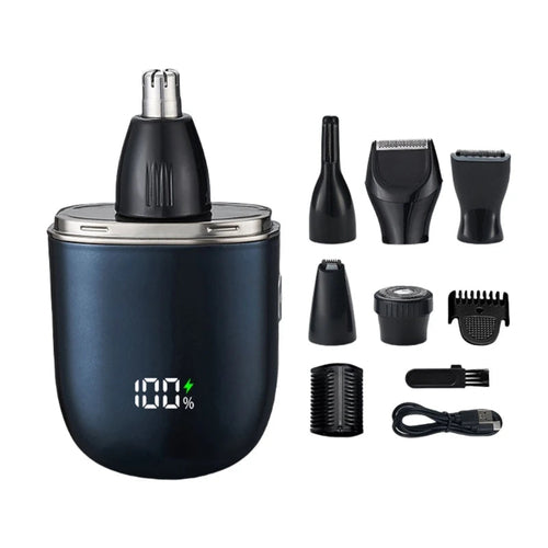 Portable Electric Nose Hair Trimmer Men Beard Shaver Wet Dry Use for