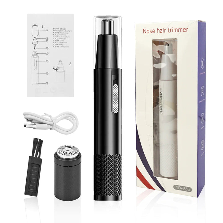 Electric Nose Hair Trimmer Beard Clipper Rechargeable Multi-kinetic