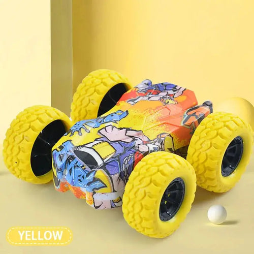 Children's toy car fun double-sided car inertial safety anti-collision