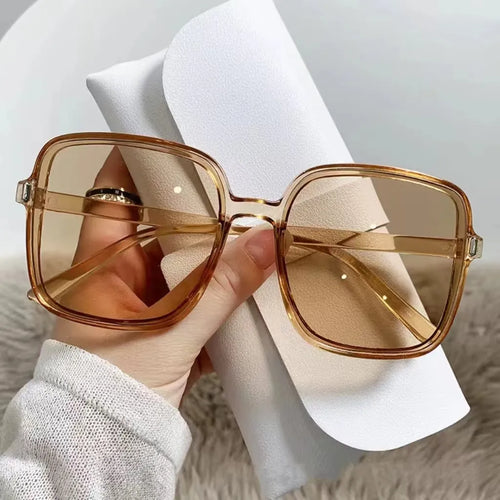 New Oversized Rectangle Sunglasses Women's Fashion Square Sun Glasses