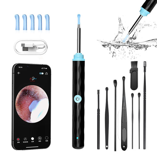 Wireless Smart Visual Ear Cleaner Otoscope WiFi Luminous Earpick Ear