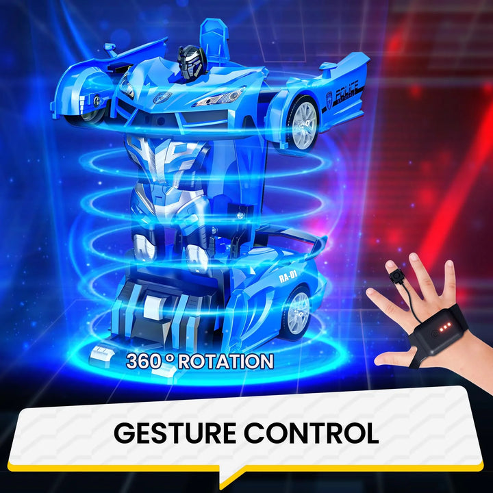 Sinovan Remote Control Police Car Toy Gesture Sensing with LED Light