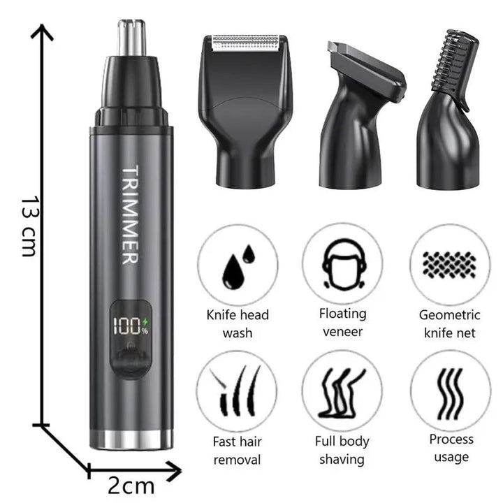 Electric Beard Trimer Rechargeable Nose Ear Hair Trimmer For Men