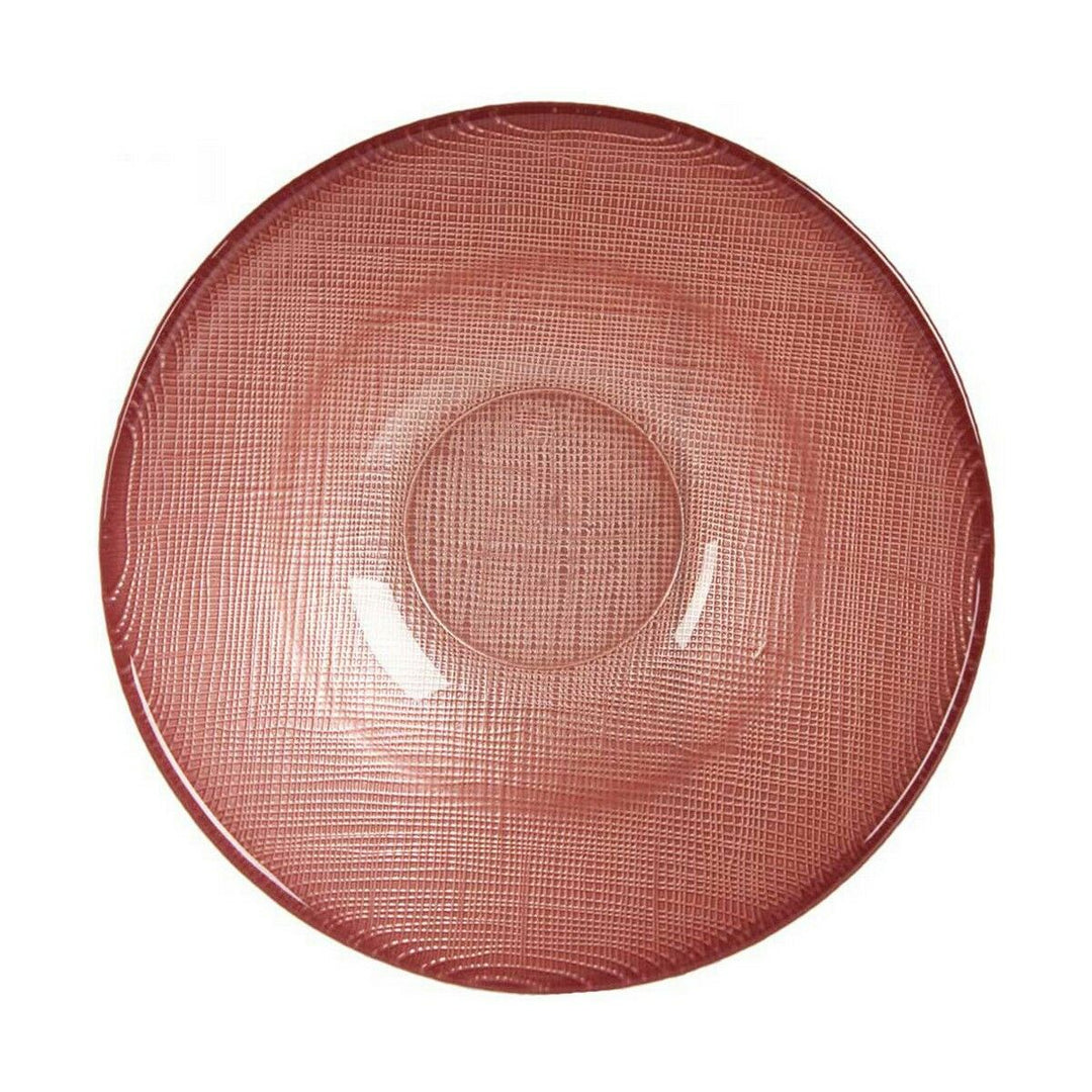 Bowl Ø 15 cm Pink Glass (6 Units)