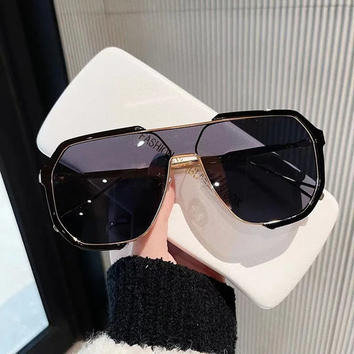 Oversized Sunglasses Women 2023 New Unique One Piece Fashion