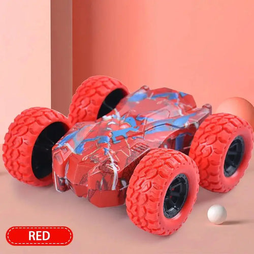 Children's toy car fun double-sided car inertial safety anti-collision