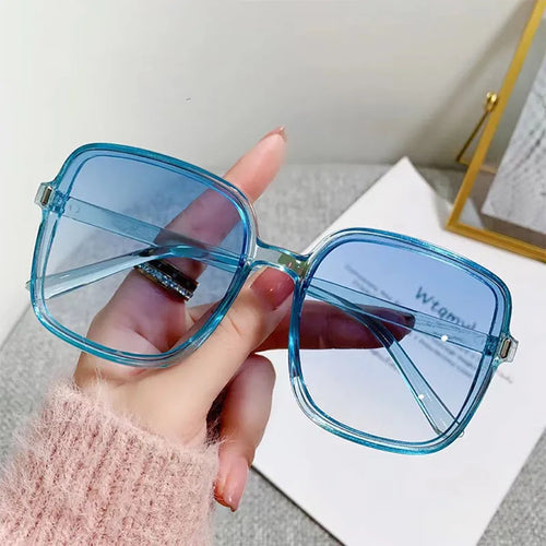 New Oversized Rectangle Sunglasses Women's Fashion Square Sun Glasses