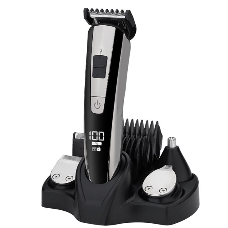 5 In 1 Rechargeable Electric Hair Clippers For Men Beard Nose Ear