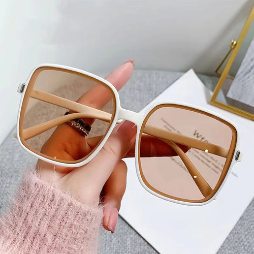 New Oversized Rectangle Sunglasses Women's Fashion Square Sun Glasses