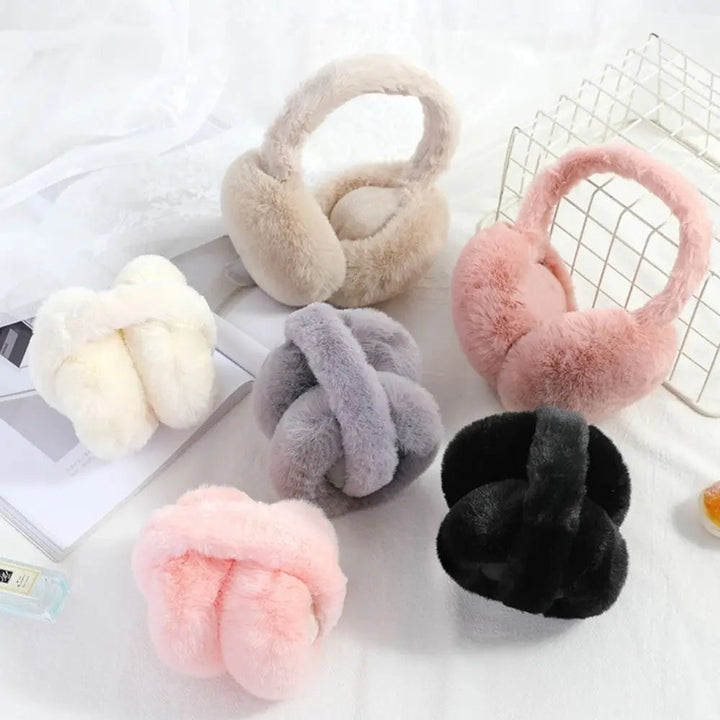 Soft Plush Ear Warmer Winter Warm Earmuffs Solid Color  Ear Cover