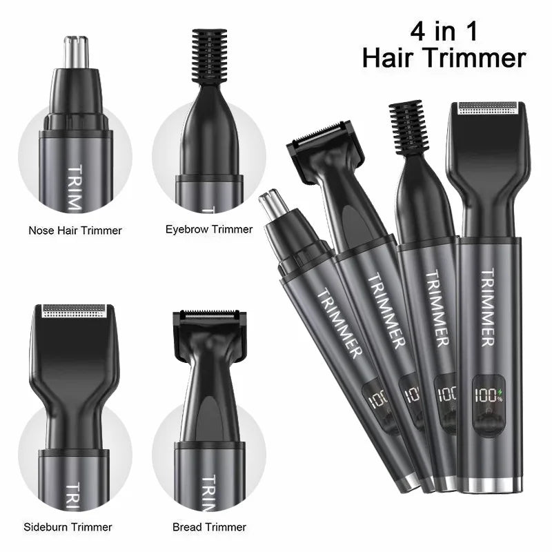 Electric Beard Trimer Rechargeable Nose Ear Hair Trimmer For Men