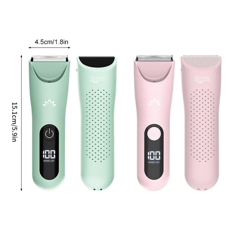 Electric Body Hair Trimmer for Men and Women Wet Dry Use with Ceramic