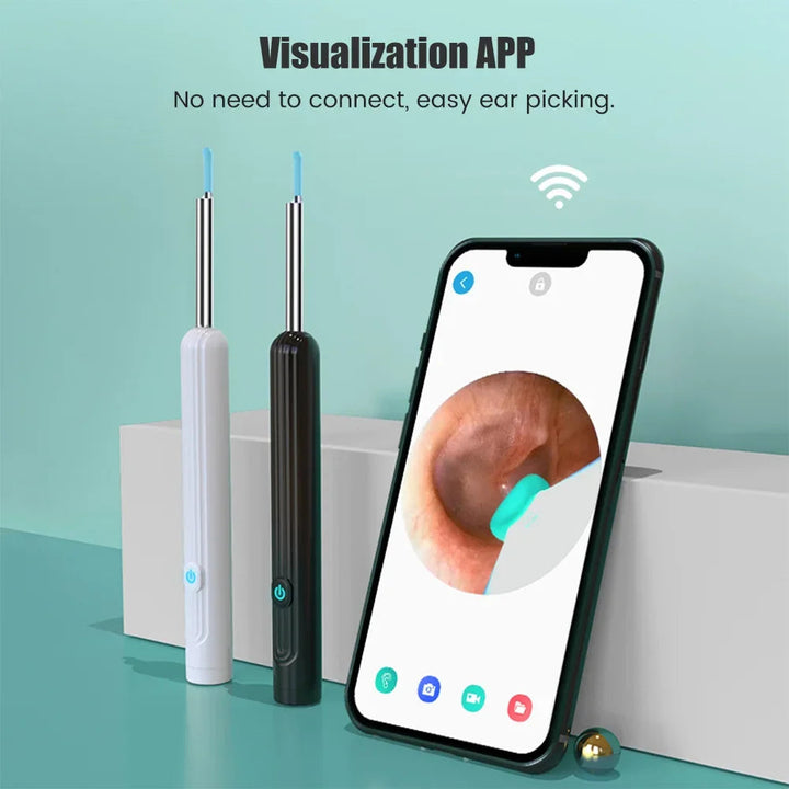 Wireless WiFi Ear Pick Otoscope Camera Borescope Luminous Ear Wax