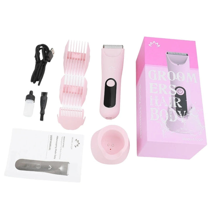 Electric Body Hair Trimmer for Men and Women Wet Dry Use with Ceramic