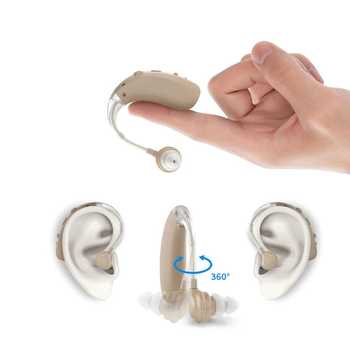 Rechargeable USB Hearing Aid Behind the Ear Sound Amplifier Elderly