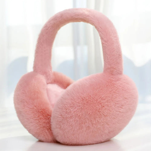 Soft Plush Ear Warmer Winter Warm Earmuffs Solid Color  Ear Cover