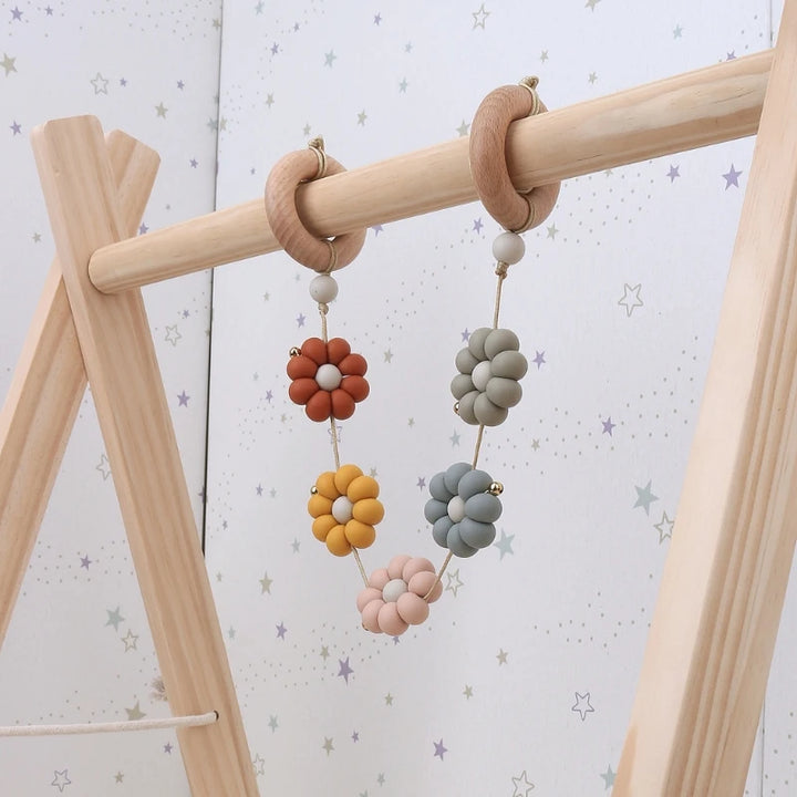 1Pc Baby for Play Gym Frame Stroller Hanging Pendants Wooden Ring