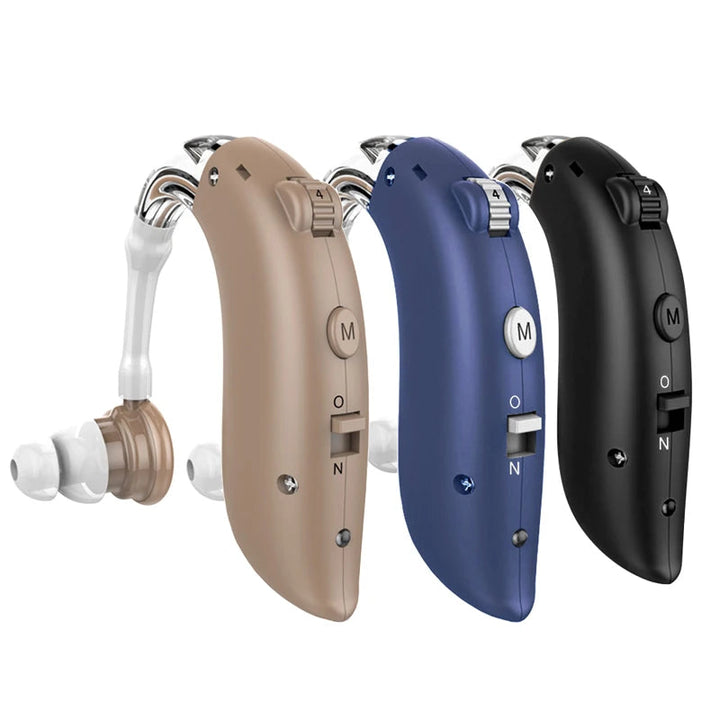 Rechargeable USB Hearing Aid Behind the Ear Sound Amplifier Elderly